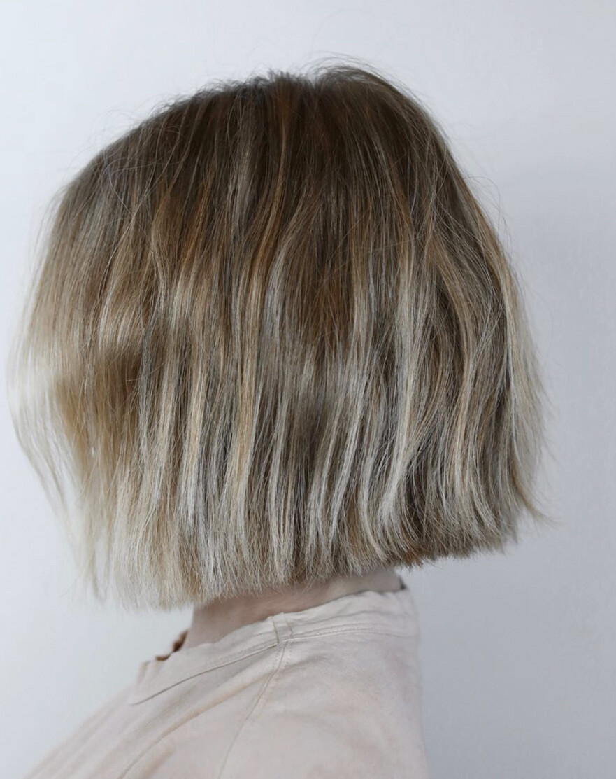 Image of Soft blunt bob with a textured finish
