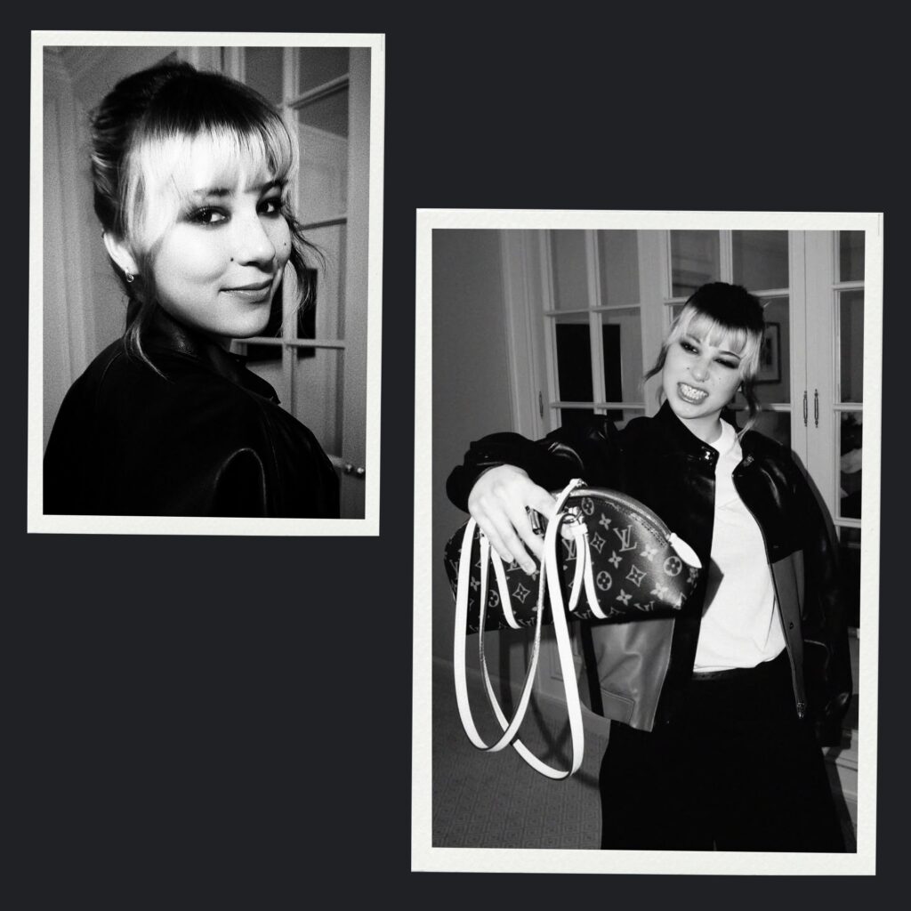 Modern textured updo hairstyle for Alysa Liu styled by Anh Co Tran