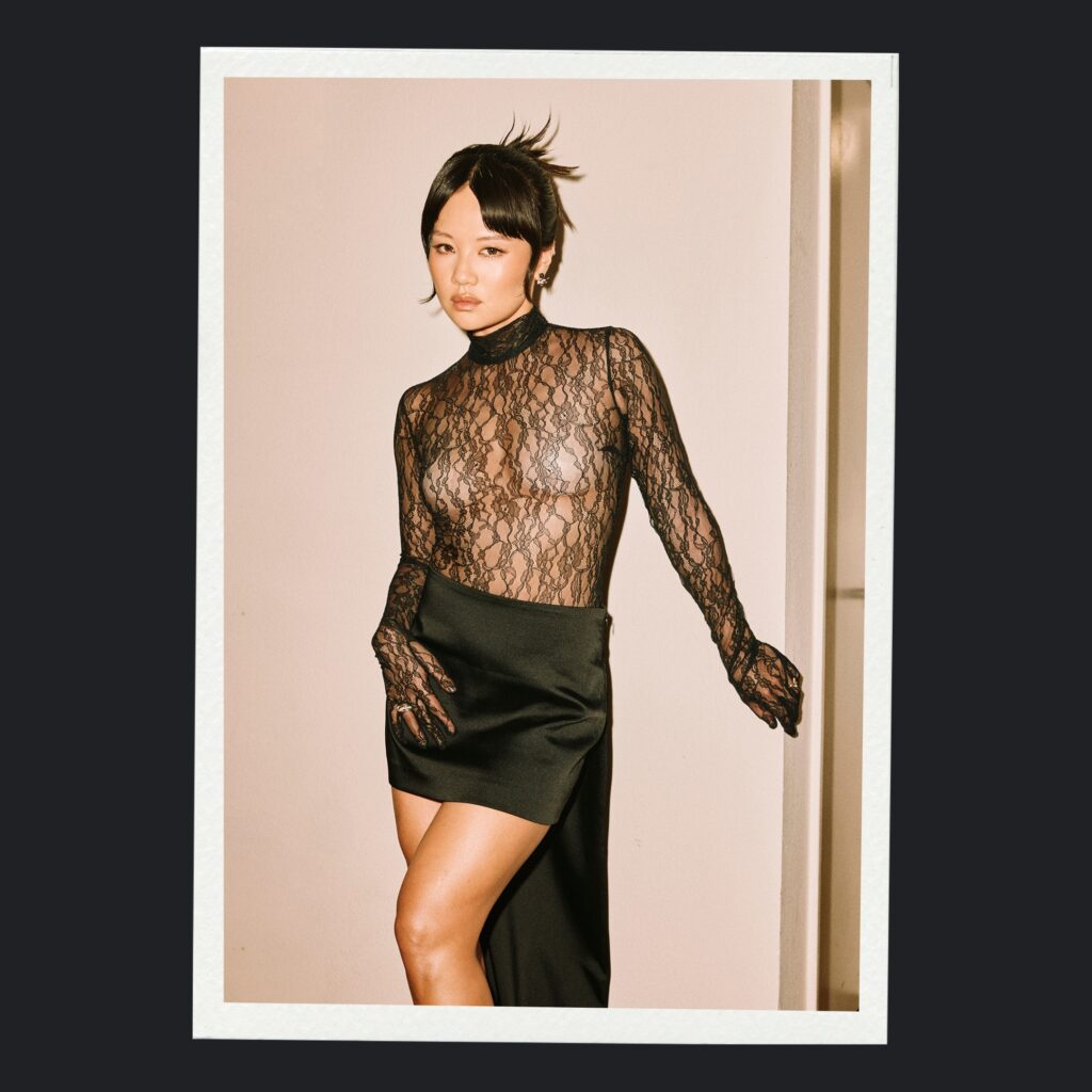 Rei Ami updo styled by Anh Co Tran for Dior & W Magazine dinner event 