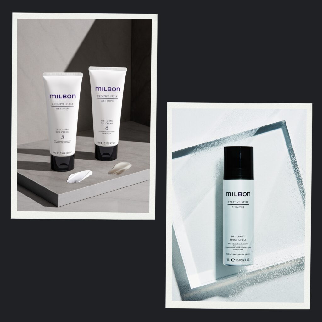 Milbon's Wet Shine Gel Cream and Brilliant Shine Spray