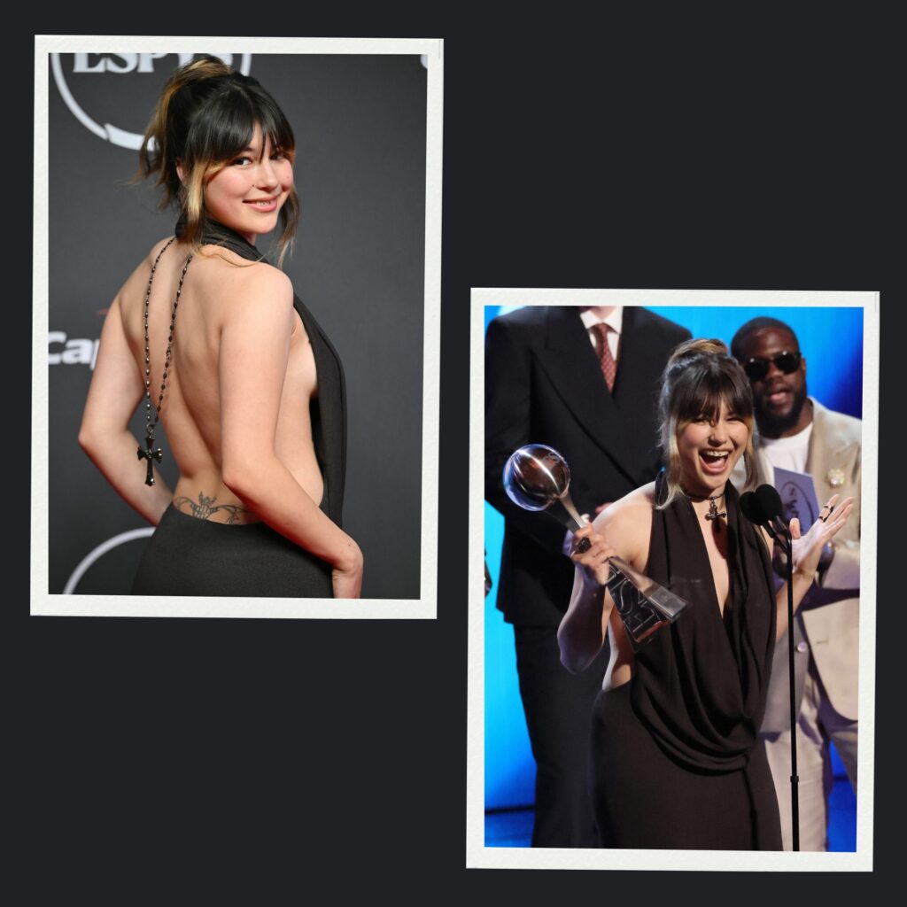 Alysa Liu assiste aux ESPY Awards 2026, coiffée par Anh Co Tran