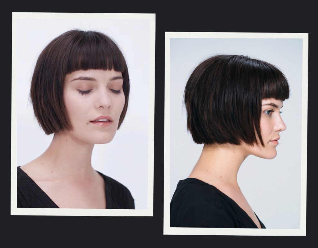 Curated Cutting Streaming Class's Hannah Short Bob Haircut