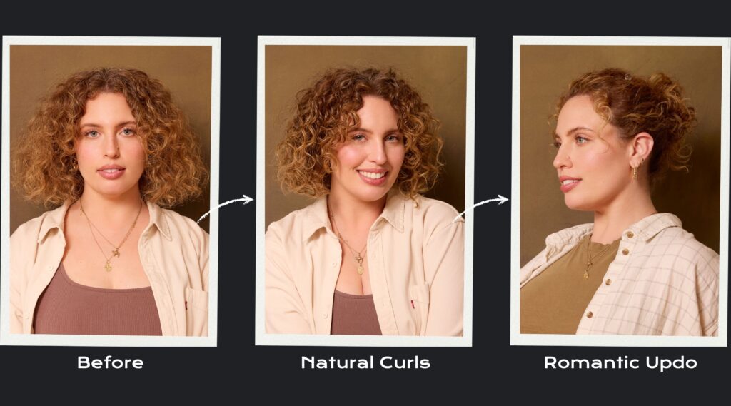 Nina's hairstyles using the Monochromatic Collection