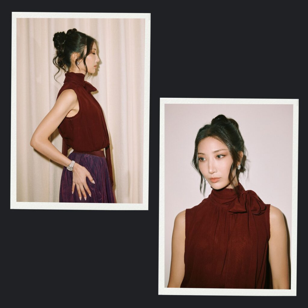 Ejae styled for Audemars Piguet's event at Paris Fashion Week