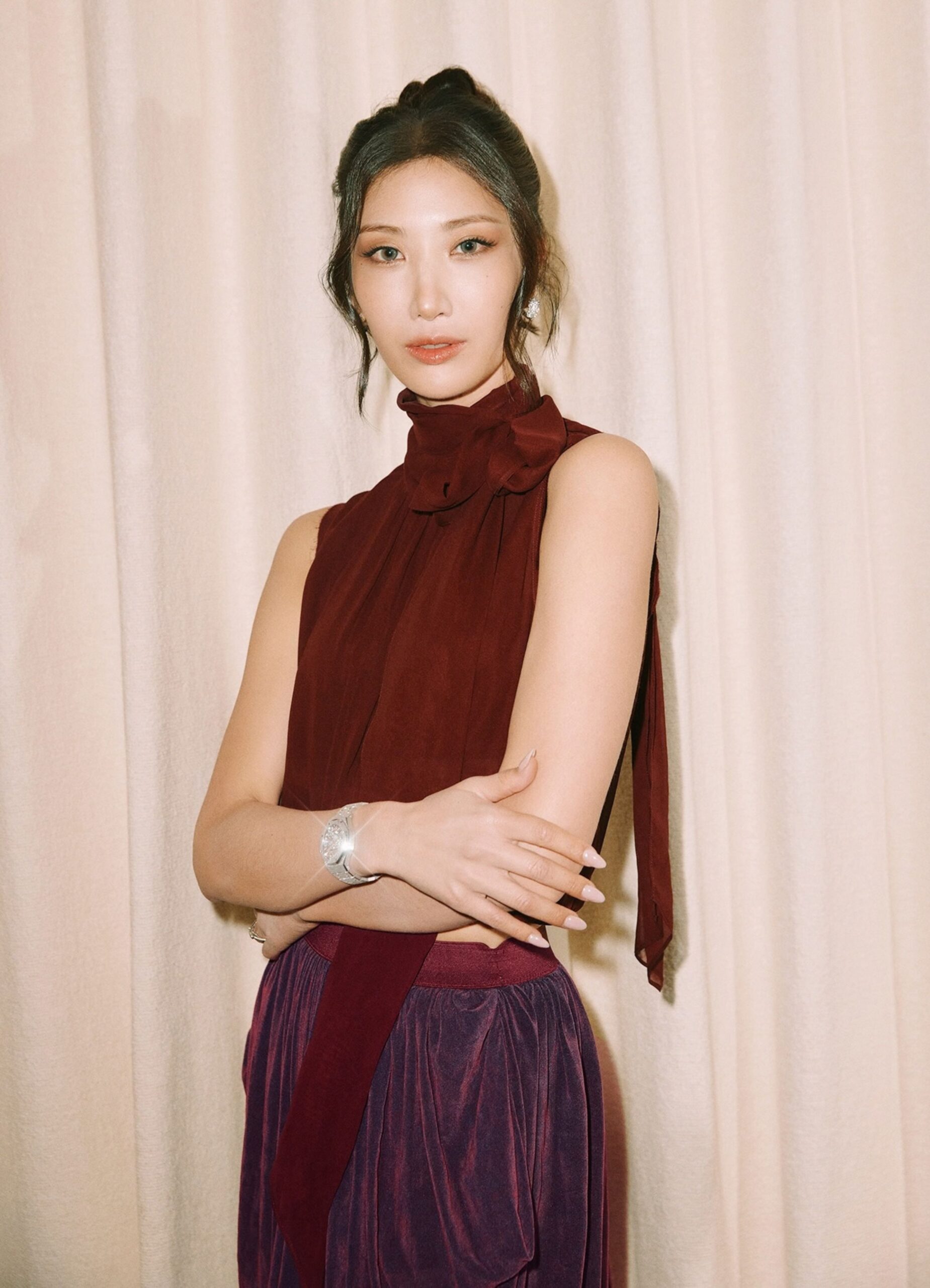 Ejae styled by Anh Co Tran for Audemars Piguet at Paris Fashion Week